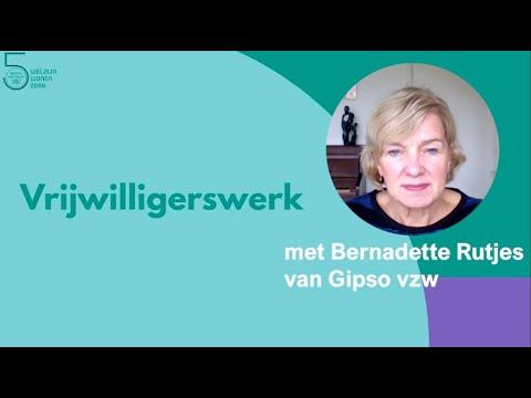 Bernadette Rutjes van Gipso vertelt over de vorming op maat van het Steunpunt Vrijwilligerswerk Brussel